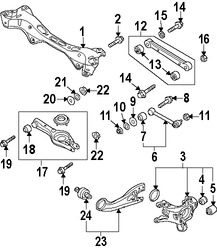 Foto de Brazo de Control Lateral Original para Kia Optima Kia Rondo Kia Sportage Hyundai Tucson Marca KIA Nmero de Parte 552502S000