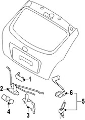 Foto de Motor Accionadro de Cerradura del Baul Original para Kia Rio5 Kia Rio Hyundai Accent Marca KIA Nmero de Parte 9575007000