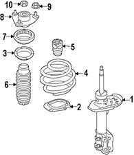 Foto de Bota de Amortiguador Original para Kia Hyundai Marca KIA Nmero de Parte 546252T000