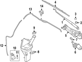 Foto de Tapa de Depsito de Lquido Limpiaparabrisas Original para Hyundai Kia Marca KIA Nmero de Parte 98623A6000