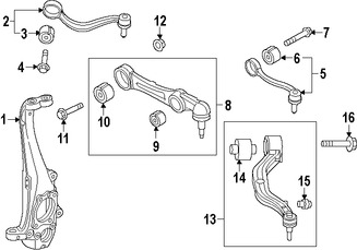 Foto de Tornillo de Brazo de Control de Suspension Original para Kia K900 2015 2016 2017 Hyundai Genesis 2015 2016 Marca KIA Nmero de Parte 544353M000