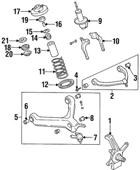 Foto de Buje Puntal De Suspensin Original para Kia Sportage Marca KIA Nmero de Parte 0K01134702