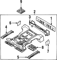 Foto de Travesano Plataforma de Piso Original para Kia Sportage 1999 2000 2001 2002 Marca KIA Nmero de Parte 0K01153840