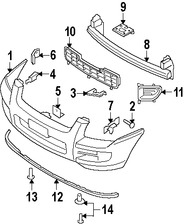 Foto de Riel de soporte de cubierta de parachoques Original para Kia Sportage 2005 2006 2007 2008 2009 2010 Marca KIA Nmero de Parte 865501F000