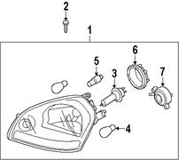 Foto de Portabombilla del Faro Original para Kia Sportage Kia Sedona Marca KIA Nmero de Parte 921603K000