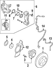 Foto de Pistn del Caliper de Freno Original para Kia Hyundai Marca KIA Nmero de Parte 581122E000