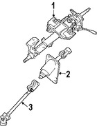 Foto de Eje de Columna de Direccin Original para Kia Sorento Marca KIA Nmero de Parte 564003E010