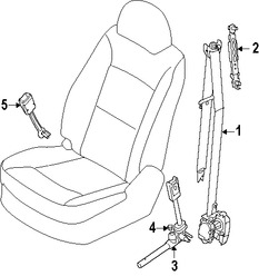 Foto de Cinturon de seguridad Regazo Hombros Original para Kia Sorento 2011 2012 2013 Marca KIA Nmero de Parte 888101U501VA