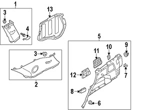 Foto de Cobertor de Altavoz Original para Kia Sorento 2011 2012 2013 2014 2015 Marca KIA Nmero de Parte 857352P010VA