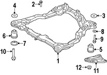 Foto de Soporte / Compacto del motor Original para Kia Spectra 2007 2008 2009 Kia Spectra5 2007 2008 2009 Marca KIA Nmero de Parte 624101L000