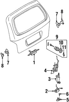 Foto de Manilla Puerta Trasera Original para Kia Sedona 2002 2003 2004 2005 Marca KIA Nmero de Parte 0K55262410B