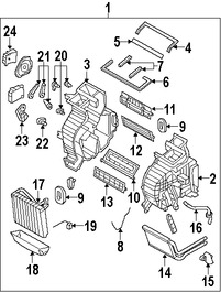 Foto de Sensor de Temperatura de Evaporador Aire Acondicionado Original para Kia Rio Kia Rio5 Marca KIA Nmero de Parte 971801G010