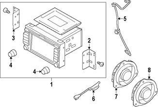 Foto de Unidad de Control de Radio Original para Kia Rio 2015 2016 2017 Marca KIA Nmero de Parte 965601W131CA