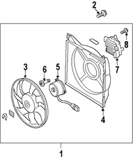 Foto de Cubierta de ventilador de enfriamiento del motor Original para Kia Amanti 2007 2008 2009 Marca KIA Nmero de Parte 253503F400