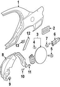 Foto de Actuador del Seguro Puerta de Combustible Original para Kia Amanti Kia Optima Marca KIA Nmero de Parte 957203C000