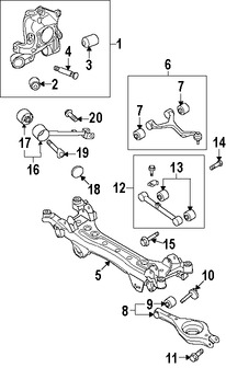 Foto de Buje del Muon de Suspensin Original para Kia Amanti 2007 2008 2009 Kia  2009 Marca KIA Nmero de Parte 527183K000