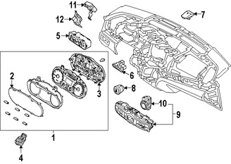 Foto de Lente de Panel de Instrumentos Original para Kia Cadenza 2014 2015 2016 Marca KIA Nmero de Parte 943603R300