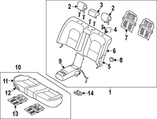 Foto de Almohadilla Calentadora de Asiento Original para Kia Cadenza 2014 2015 2016 Marca KIA Nmero de Parte 891603R001