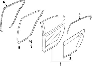 Foto de Sello de la puerta Original para Kia Cadenza 2015 2016 Marca KIA Nmero de Parte 831103R200