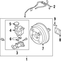 Foto de Depsito del Cilindro Maestro del Freno Original para Kia Rondo 2007 2008 2009 2010 Marca KIA Nmero de Parte 585291D010