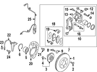 Foto de Lnea hidrulica de Freno Original para Kia Soul 2014 2015 2016 2017 Marca KIA Nmero de Parte 58732B2000