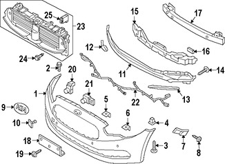 Foto de Soporte de cubierta de parachoques Original para Kia K900 2015 2016 2017 Marca KIA Nmero de Parte 865503T000