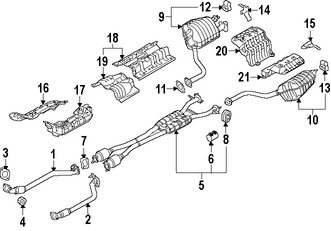 Foto de Silenciador Original para Kia K900 2016 2017 Marca KIA Nmero de Parte 287103T510