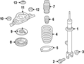 Foto de Aislante de Muelle Original para Kia K900 2015 2016 2017 Marca KIA Nmero de Parte 546333T000