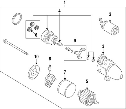 Foto de Solenoide de Encendido Original para Kia K900 Hyundai Genesis Hyundai Equus Marca KIA Nmero de Parte 361203F010