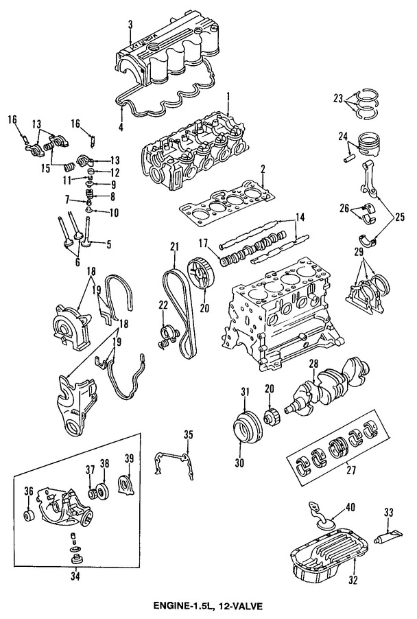 Foto de Biela Original para Hyundai Accent Hyundai Scoupe Kia Rio Kia Rio5 Marca KIA Nmero de Parte 2351026040