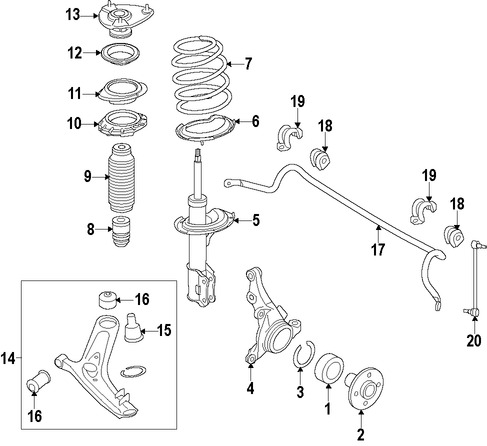 Foto de Soporte / Compacto del motor Original para Kia Soul EV 2015 2016 2017 Marca KIA Nmero de Parte 62405E4040