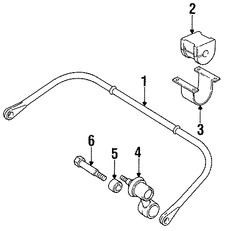 Foto de Enlace de Barra Estabilizadora Original para Land Rover Defender 110 Land Rover Range Rover Land Rover Defender 90 Land Rover Discovery Marca LAND ROVER Parte #NTC1888