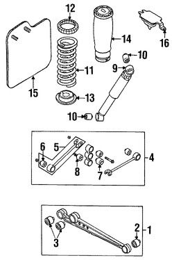 Foto de Amortiguador Original para Land Rover Discovery 1999 2000 2001 2002 Marca LAND ROVER Nmero de Parte RPD102333