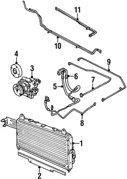 Foto de Manguera Descarga Refrigerante Aire Acondicionado Original para Land Rover Discovery 1999 2000 2001 2002 2003 2004 Marca LAND ROVER Nmero de Parte JUF102440