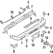 Foto de Parachoque Original para Land Rover Discovery 1999 2000 2001 2002 Marca LAND ROVER Nmero de Parte DQB000410PMA