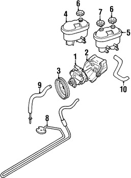 Foto de Tapn de Tanque Liquido Direccin Hidrulica Original para Land Rover Discovery Land Rover Freelander Marca LAND ROVER Nmero de Parte QEZ100120