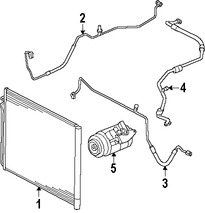 Foto de Manguera Refrigerante Aire Acondicionado Original para Land Rover Range Rover 2007 2008 2009 Marca LAND ROVER Nmero de Parte JUE501150