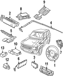 Foto de Mdulo de control del Air Bag Original para Land Rover Range Rover 2007 2008 2009 Marca LAND ROVER Nmero de Parte LR007454