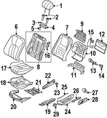 Foto de Apoyabrazos del Asiento Original para Land Rover Range Rover 2003 2004 2005 2006 2007 2008 Marca LAND ROVER Nmero de Parte HDA000070LUP