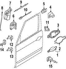 Foto de Cable de Cerrojo de Puerta Original para Land Rover Range Rover Marca LAND ROVER Nmero de Parte LR011173