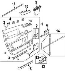 Foto de Interruptor de vidrio elctrico de la puerta Original para Land Rover Range Rover 2004 2007 2008 2009 2005 2006 Marca LAND ROVER Nmero de Parte YUD502030