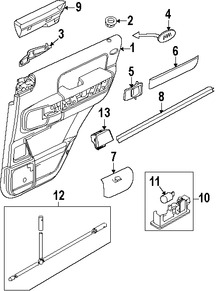 Foto de Panel Interior de Puerta Original para Land Rover Range Rover 2007 2008 2009 2010 2011 2012 Marca LAND ROVER Nmero de Parte LR009605