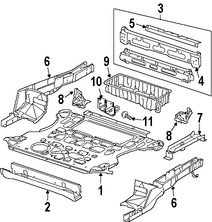 Foto de Bandeja de Piso Original para Land Rover Freelander 2002 2003 2004 2005 Marca LAND ROVER Nmero de Parte AFB490080