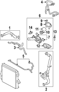 Foto de Brida de Drenaje de Refrigerante de Motor Original para Land Rover LR3 Land Rover Range Rover Sport Marca LAND ROVER Nmero de Parte PEH500140