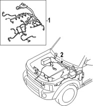 Foto de Arns de Cables del Motor Original para Land Rover LR3 2005 2006 2008 Land Rover Range Rover Sport 2006 2008 2009 Marca LAND ROVER Nmero de Parte 4741262