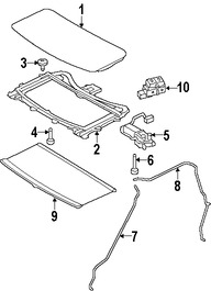 Foto de Motor del Techo Corredizo Original para Land Rover LR3 Land Rover Marca LAND ROVER Nmero de Parte EGQ500010