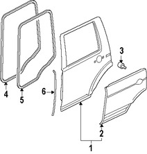 Foto de Sello de la puerta Original para Land Rover LR3 Land Rover Marca LAND ROVER Nmero de Parte LR044299