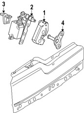 Foto de Motor de Actuador de Cerradura Puerta Trasera Original para Land Rover LR3 Land Rover Marca LAND ROVER Nmero de Parte FUG500130