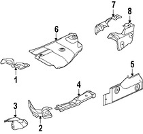 Foto de Protector de Calor Escape Original para Land Rover  Land Rover LR3 Marca LAND ROVER Nmero de Parte WEB500144