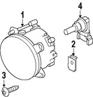 Foto de Luz de Niebla Original para Land Rover Range Rover Sport Land Rover LR3 Land Rover Range Rover Land Rover Discovery Marca LAND ROVER Nmero de Parte XBJ000090